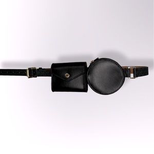 Michael Kors Double Pouch Belt Bag Black